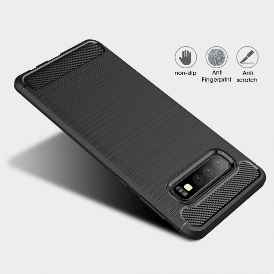 Capa Silicone Gel Carbon Xiaomi Redmi 7 Preto