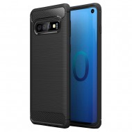 Capa Silicone Gel Carbon Xiaomi Redmi 7 Preto