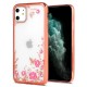 Capa Silicone Gel Com Desenho Flor Xiaomi Redmi 8 Rosa