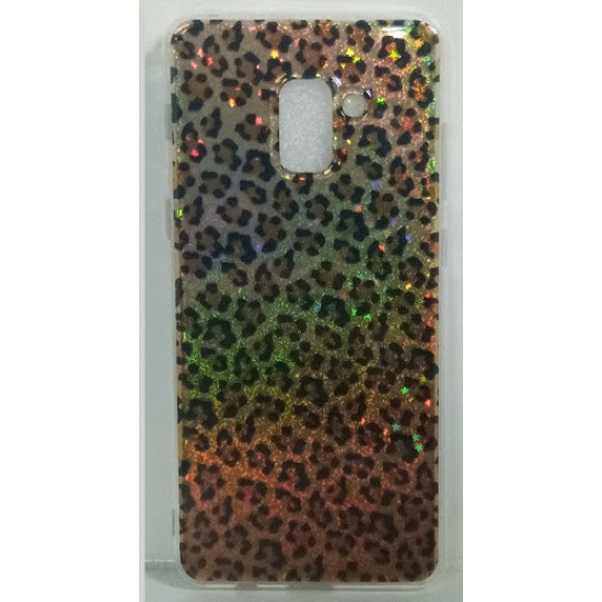 Capa Silicone Tpu Com Padrão Animal Samsung Galaxy A8 Plus Leopardo