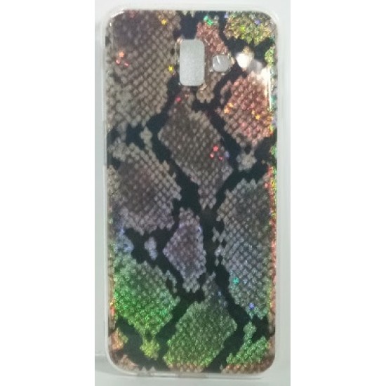 Capa Silicone Tpu Com Padrão Animal Samsung Galaxy A8 Plus Cobra