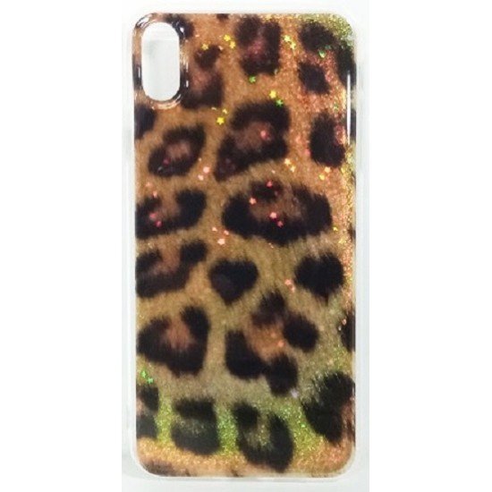 Capa Silicone Tpu Com Padrão Animal Apple Iphone Xs Max Leopardo