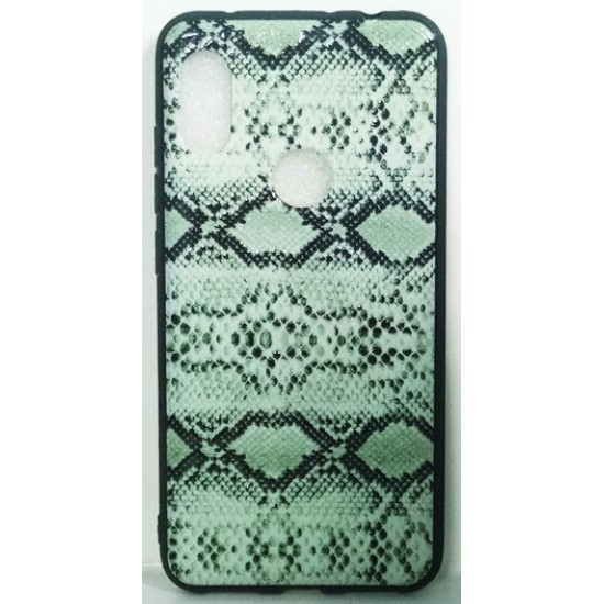 Capa Silicone Tpu Com Padrão Animal Xiaomi Redmi Note 6 Pro Verde Cobra