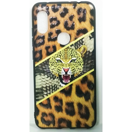 Capa Silicone Tpu Com Padrão Animal Xiaomi Redmi Note 6 Pro Dourado Tigre Com Image