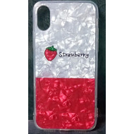 Cover Silicone Bling Glitter For Iphone Xs Max Strawberry