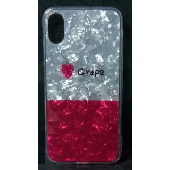 Capa Silicone Com Desenho Bling Glitter Apple Xr Uva Desenho