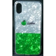 Capa Silicone Com Desenho Bling Glitter Apple Xr Maca Desenho