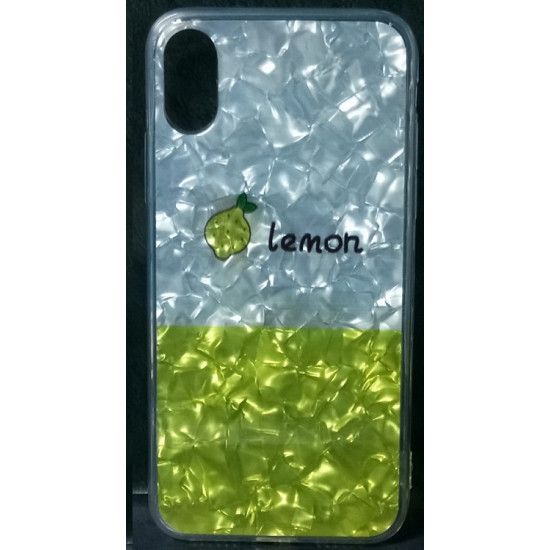 Cover Silicone Bling Glitter For Iphone Xs Max Lemon