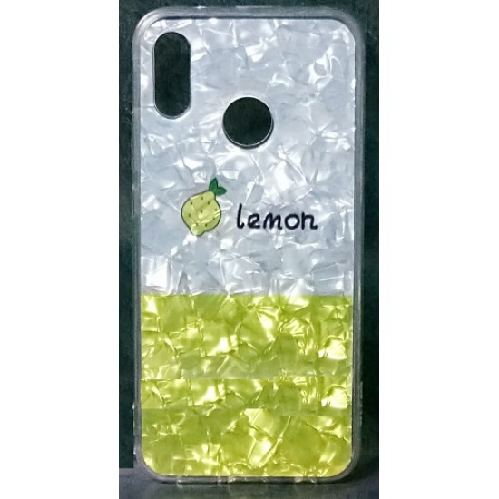 Capa Silicone Com Desenho Bling Glitter Huawei P20 Lite Limao Desenho