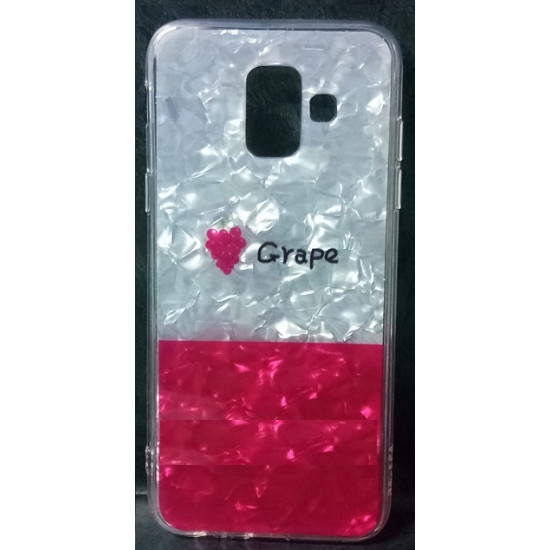 Cover Silicone Bling Glitter For Samsung Galaxy A6 Grape