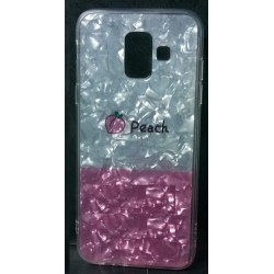 Cover Silicone Bling Glitter For Samsung Galaxy A6 Peach