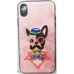 Cover Tpu With Design Of Embroidery For Apple Iphone Xr (6.1) Pink