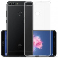 Silicone Cover Case Huawei Y9 2018 Transparente