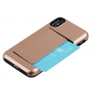 Cover Professional With Card Holder For Iphone Xr Gold