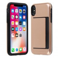 Cover Professional With Card Holder For Iphone Xr Gold