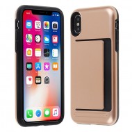 Cover Professional With Card Holder For Iphone Xr Gold