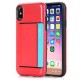 Cover Professional With Card Holder For Iphone Xs Max Red