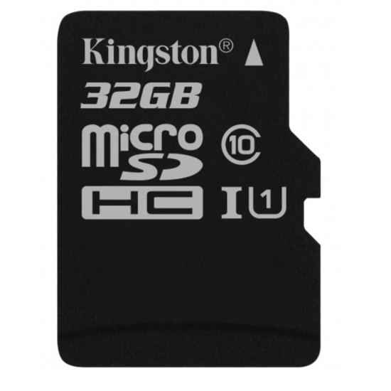 Memory Card Kingston 32gb Class 10 Microsd Sdhc With Adapter