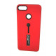 Cover Kickstand Matte With Finger Strap Huawei Y9 2018 Red