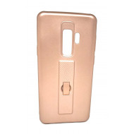 Silicone Case Motomo With Finger Ring For Samsung Galaxy S9 Plus G965 Pink / Gold