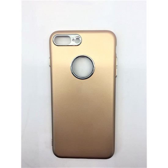 Smart Case Traseira Com Aluminio Apple Iphone 7 Plus (5.5) Dourado