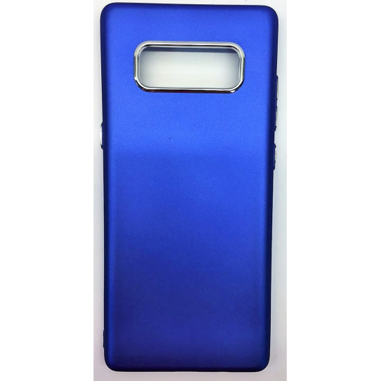 Smart Case Traseira Com Aluminio Samsung Galaxy Note 8 Azul