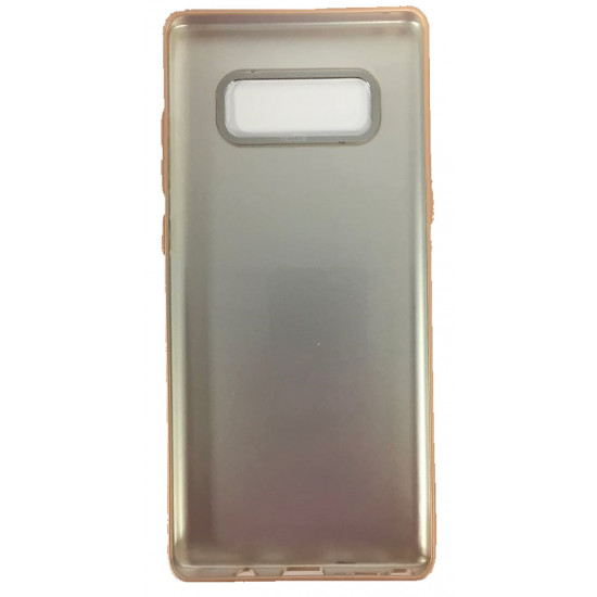Smart Case Traseira Com Aluminio Samsung Galaxy Note 8 Dourado