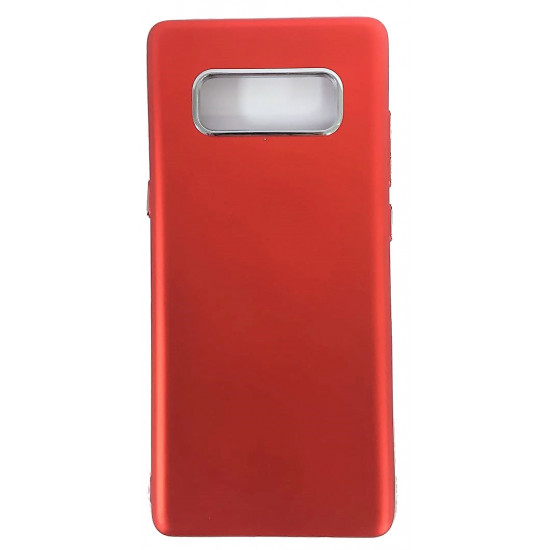 Smart Case Traseira Com Aluminio Samsung Galaxy Note 8 Vermelho