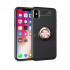 Silicone Auto Focus Case With Finger Ring Apple Iphone X (5.5) Black / Pink