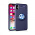 Silicone Auto Focus Case With Finger Ring Apple Iphone X (5.5) Blue