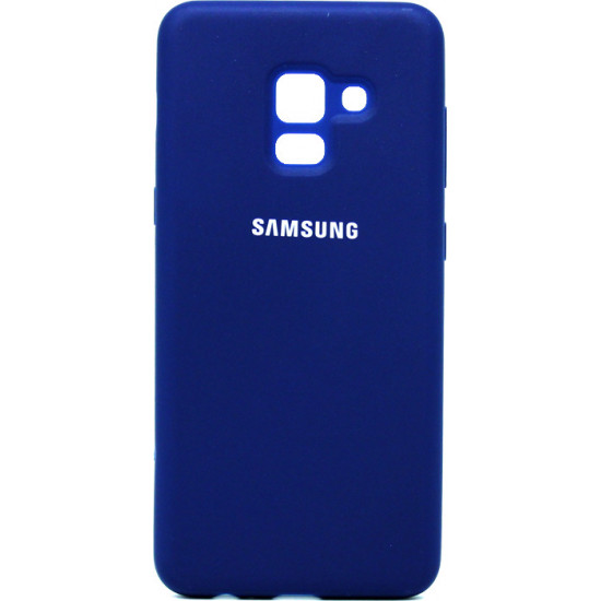 Capa Silicone Dura Samsung Galaxy A8 Plus 2018 A730f Azul