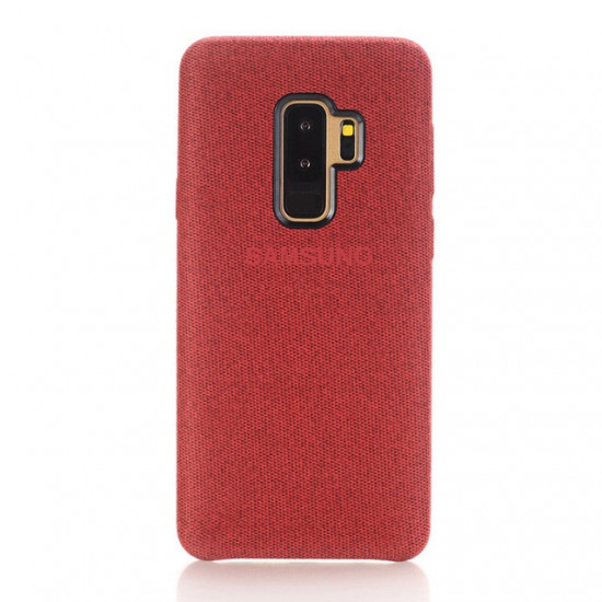 Capa Silicone Dura Fabric Samsung Galaxy S9 Plus Vermelho