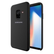 Capa Silicone Dura Samsung Galaxy A8 2018 Preto
