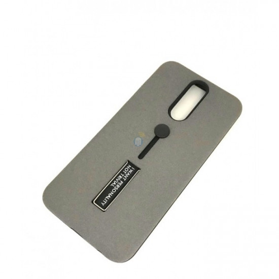 Cover Kickstand Matte With Finger Strap Xiaomi Mi 5 Plus Grey