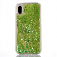 Cover Gel Liquid And Sparkel Huawei P20 Green