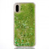 Capa Silicone Gel Liquido Glitter Huawei P20 Verde