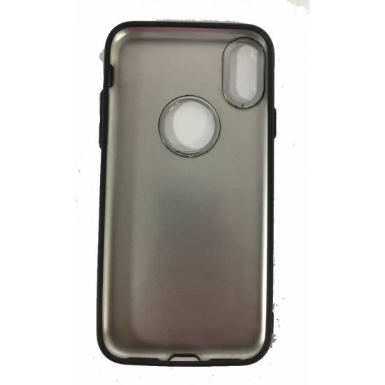 Smart Case Traseira Com Aluminio Apple Iphone X (5.8) Preto