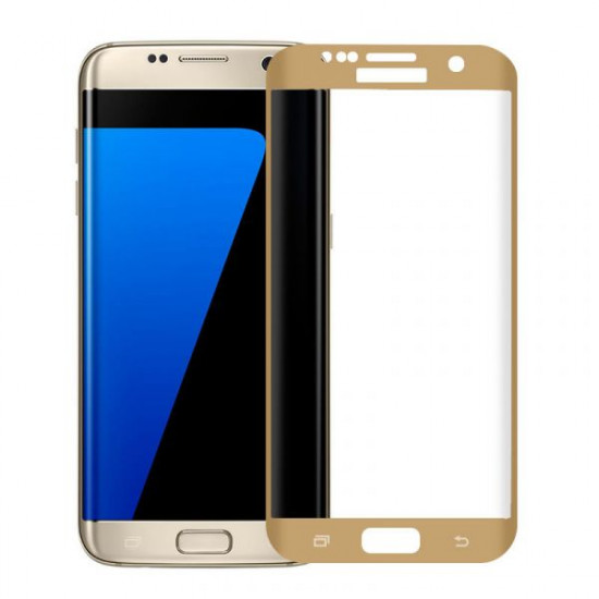 Pelicula De Vidro 5d Completa Samsung S6 Edge Plus Dourado