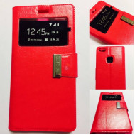 Capa Flip Cover Com Janela Huawei P10 Lite Vermelho