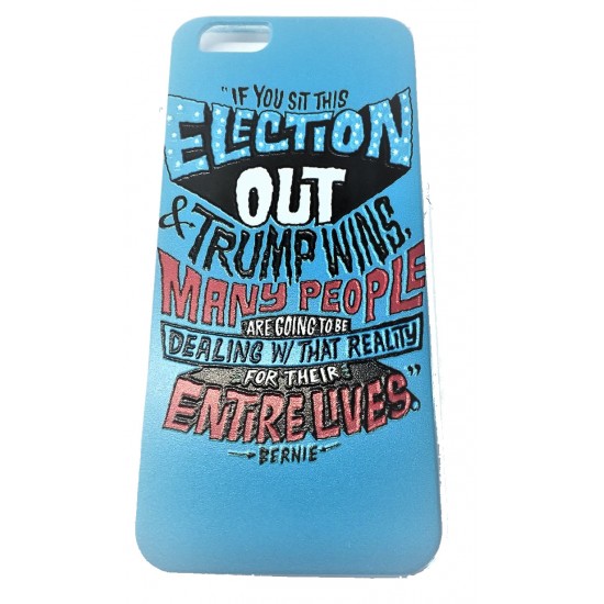 Capa Silicone Gel 360º Com Desenho Apple Iphone 7 Plus/8 Plus Transparente Bernie Quote