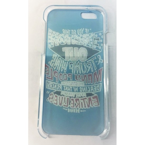 Capa Silicone Gel 360º Com Desenho Apple Iphone 7 Plus/8 Plus Transparente Bernie Quote