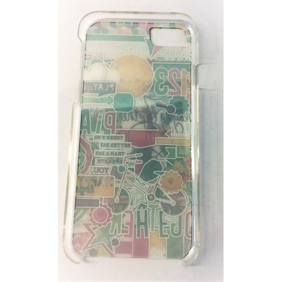 Capa Silicone Gel 360º Com Desenho Apple Iphone 7 Plus/8 Plus Transparente Design Jardim