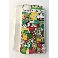 Capa Silicone Gel 360º Com Desenho Apple Iphone 7 Plus/8 Plus Transparente Design Jardim