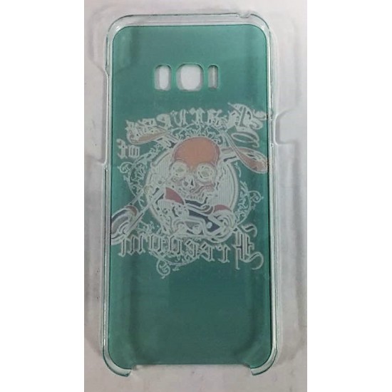 Capa Silicone Dura 360º Com Desenho Samsung Galaxy S8 Plus G955 Verde Caveira