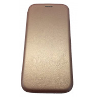 Flip Cover ( Com Silicone E Sem Janela ) Apple Iphone X / Iphone 10 Pink / Gold