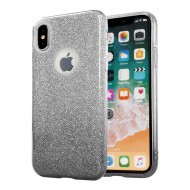 Capa Silicone Gel Brilhante Apple Iphone X Preto