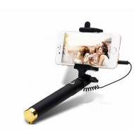 Selfie Stick Sanda Sd-1020 Com Fio Dourado