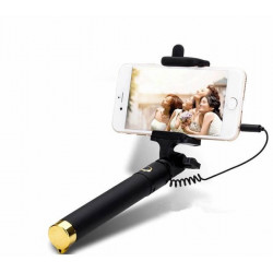 Selfie Stick Sanda Sd-1020 Com Fio Dourado