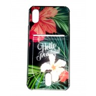 Capa Silicone Anti-Choque Com Desenho Apple Iphone Xs Transparente