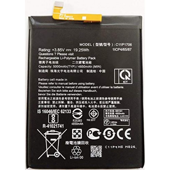 Battery Asus Zenfone Max Zb601kl C11p1706 5000mah 